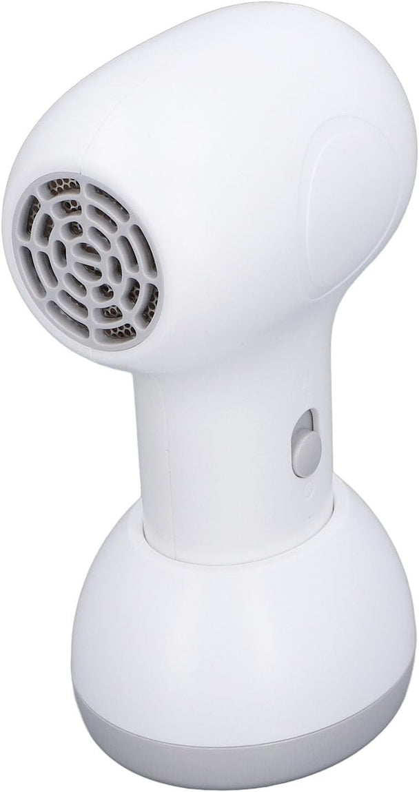 Cordless Baby Hair Dryer, Rechargeable, Intelligent Heat Control, Built in Battery, Lightweight for Traveling, Compact Design (White Gray)