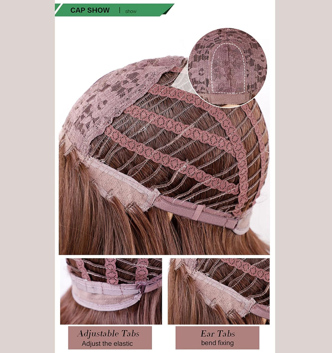 Glueless 613 Wigs Ombre Brown Platinum Blonde Wigs White Blonde Wigs Silky Straight Hair Synthetic 613 Wigs for Women -036-NEW