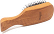 - Major Hair & Beard Brush for Thick Hair - Boar Bristles, Pearwood, Cushion & Nylon Pins - Detangling & Styling - Made in Germany