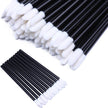 100 Pieces Disposable Lip Wands Lip Gloss Applicators Lipstick Lint Free Wands Makeup Applicator Lip Brushes Doe Foot Applicator