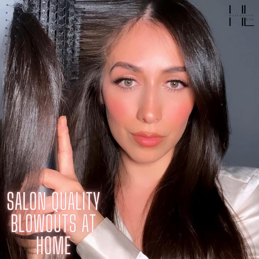 . Hot Air Blowout Brush All-In-One Hair Dryer Blower Volumizer Straightener Curler Professional Salon Negative Ion Technology Ceramic Coating Hot Air Brush for Fine to Thick Hair Brosse Sechoir Cheveux Rose Gold Cleaning Tool