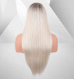 Glueless 613 Wigs Ombre Brown Platinum Blonde Wigs White Blonde Wigs Silky Straight Hair Synthetic 613 Wigs for Women -036-NEW