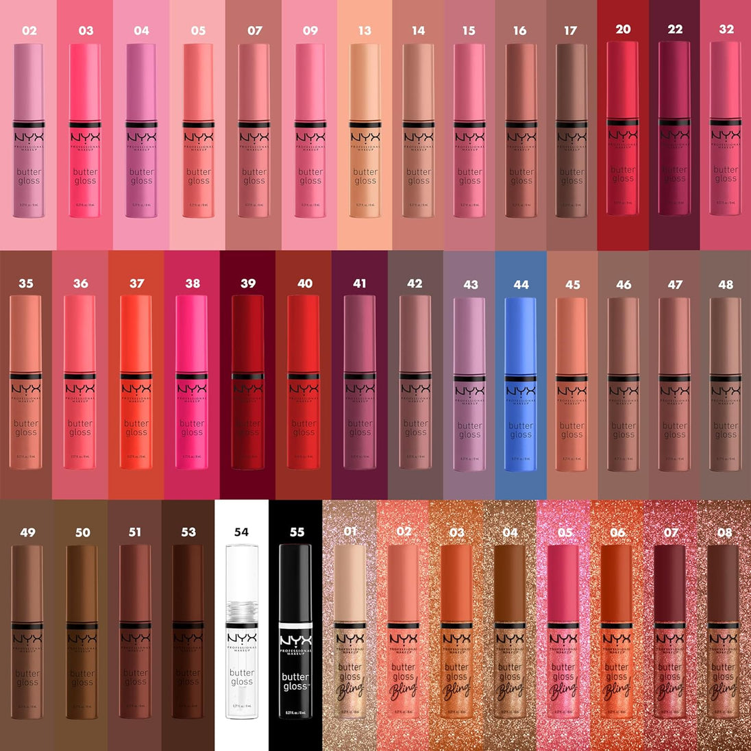 - Butter Gloss, Non-Sticky Lip Gloss - Tiramisu (Pink Brown)
